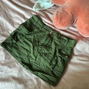ZVFDMG Mini Cargo Denim Skirt Women size XL